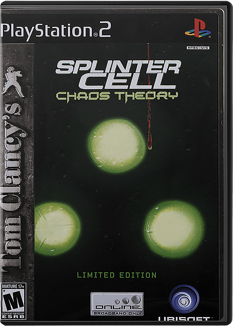 Splinter Cell Chaos Theory box art for Playstation 2